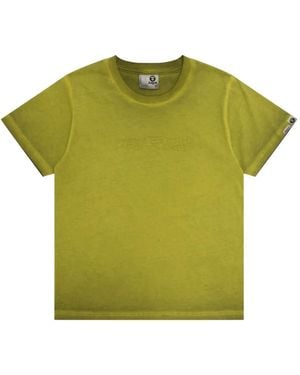 Aape By A Bathing Ape Logo-Embossed T-Shirt - Green
