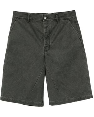 Rick Owens Faded-Effect Shorts - Gray