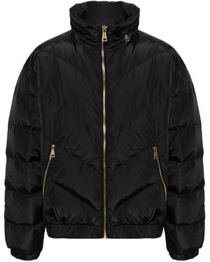Versace Jeans Couture Logo-Print Jacket - Black