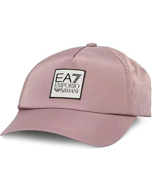 EA7 Logo-Patch Hat - Pink