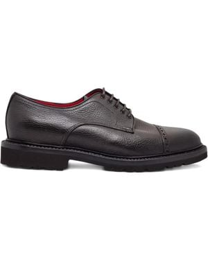 Neil Barrett Leather Derby Shoes - Brown