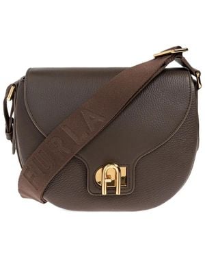 Furla Small Lotus shoulder bag - Braun