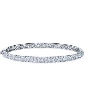 Kwiat 18Kt Diamond Moonlight Three-Row Medium Bangle - White