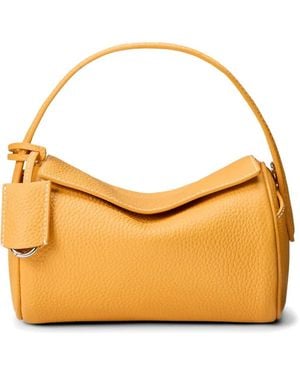 Polo Ralph Lauren Small Polo Play Pebbled-Leather Duffel Bag - Metallic