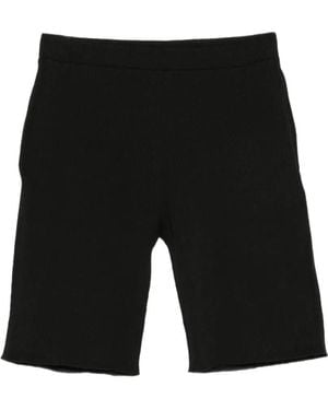 Homme Plissé Issey Miyake Short À Design Plissé - Black