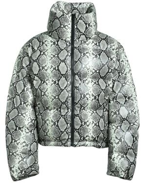 BREATH Snakeskin-Print Zip-Up Jacket - Gray