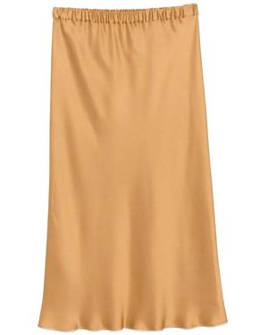Antonelli Orinoco Elastic-Waistband Midi Skirt - Natural