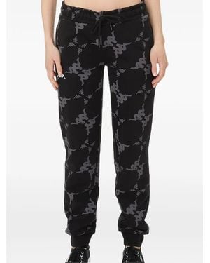 Kappa Elosia Logo-Print Track Trousers - Black