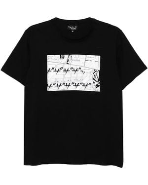 agnès b. X Yuichi Yokoyama Printed T-Shirt - Black