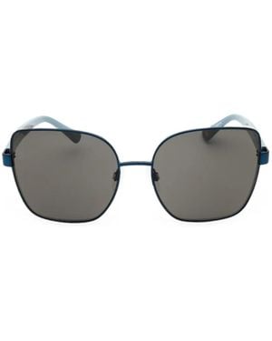 Anne Klein Braided Oversized-Frame Sunglasses - Grey