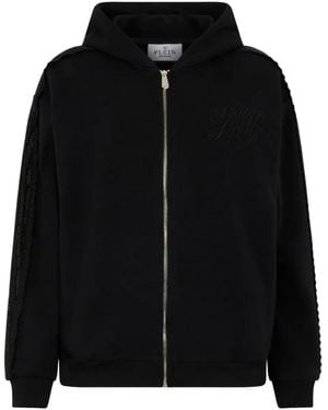 Philipp Plein Logo-Detail Hoodie - Black