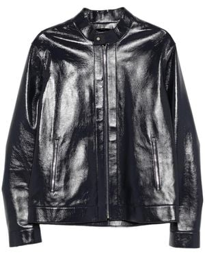 Fendi Leather Biker Jacket - Black