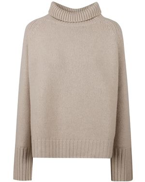 Be You Cable-Knit Roll-Neck Jumper - Natural