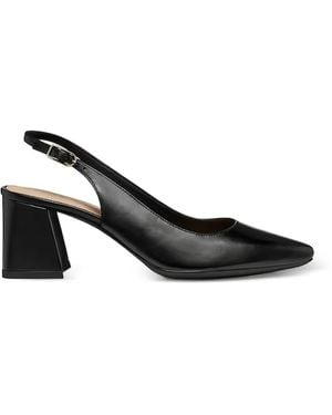Geox Giselda Buckle Strap Court Shoes - Black