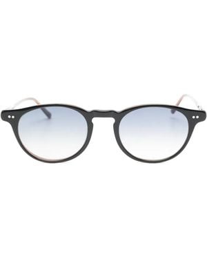 Lesca Lunettes De Soleil Bref À Monture Ronde - Black
