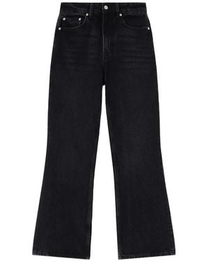 Ganni Betzy Cropped Jeans - Black