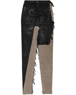 Rick Owens Skirt 'sliced', - Black