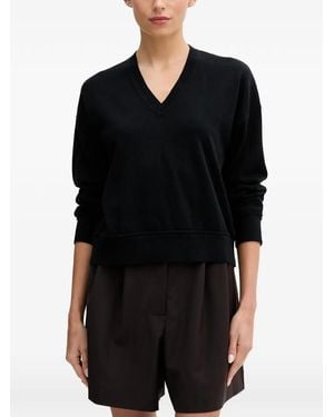 Benetton V-Neck Jumper - Black