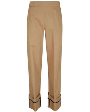 Herno Camel Cotton Pants - Natural