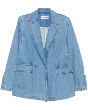 Occleus Double-Breasted Bianca Blazer - Blue