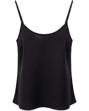 Ralph Lauren Sleeveless Spaghetti-Strap Top - Black