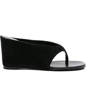 Jude Yaga Wedge Sandals - Black