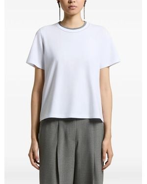 Peserico Layered-Detail T-Shirt - White