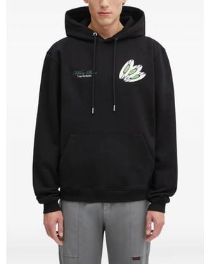Filling Pieces Graphic-Print Hoodie - Black
