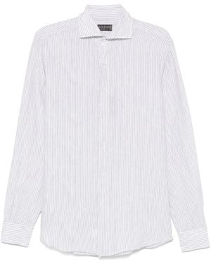 Dell'Oglio Striped Shirt - White