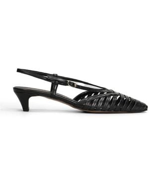 BIANCADI Caged Slingback Pumps - Black
