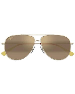 Maui Jim Hau'Oli Mirrored Sunglasses - Metallic