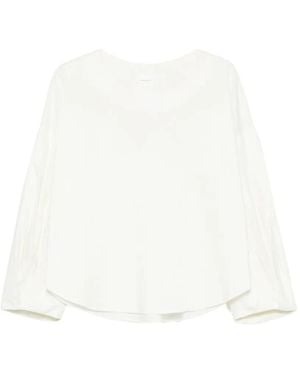 Susanne Bommer Balloon-Sleeve Top - White