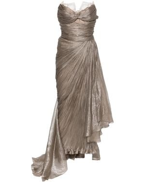 Maria Lucia Hohan Jolie Ruched Tiered Dress - Natural