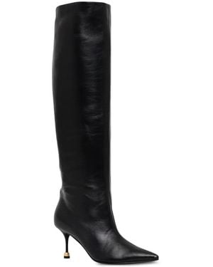 VANDA NOVAK Bottines Kaja À Bout Pointu - Black
