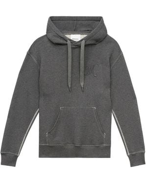 Isabel Marant Sudadera con capucha y logo bordado - Gris