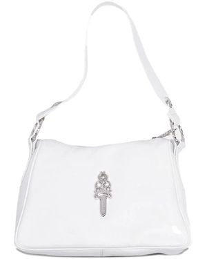 Chrome Hearts Dagger Chicken Nugget Leather Bag - White