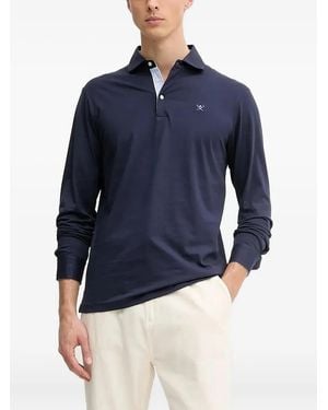 Hackett Long-Sleeve Polo Shirt - Blue