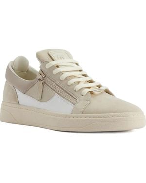 Giuseppe Zanotti Gz94 Zip-Detail Panelled Trainers - White