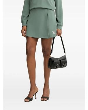 Liu Jo Logo-Embellishment Shorts - Green