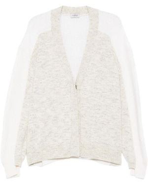 Mrz Zweifarbiger Cardigan - Weiß