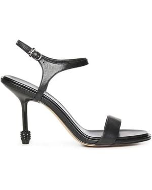 MICHAEL Michael Kors Embellished-Heel Sandals - Metallic