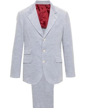 Brunello Cucinelli Traje de pana - Blanco