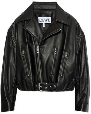 Loewe Jack Met Ritsdetail En Ceintuur - Zwart