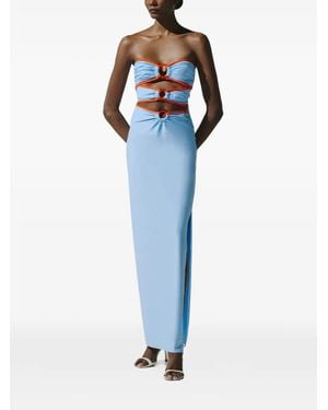 Baobab Zur Ring-Detail Maxi Pareo - Blue