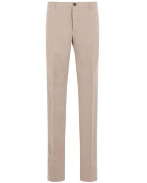 Incotex Pressed-Crease Trousers - Natural