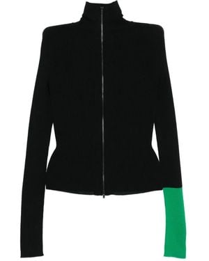 Yohji Yamamoto Tweekleurig Vest - Zwart