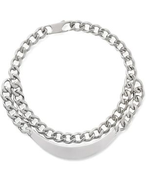 Lemaire Curved Id Chain Bracelets - Metallic