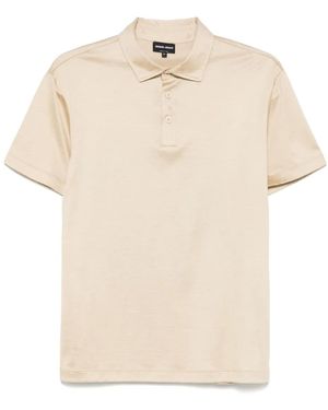 Giorgio Armani Short-Sleeved Polo Shirt - Natural