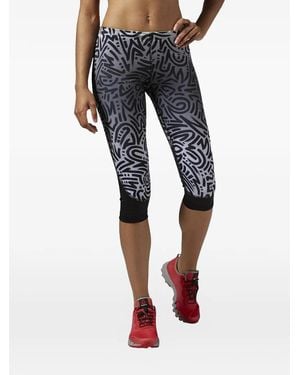 Reebok Running Essential Ombre Capri Leggings - Blue