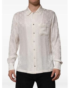 Dolce & Gabbana Dg Logo Long-Sleeve Shirt - White